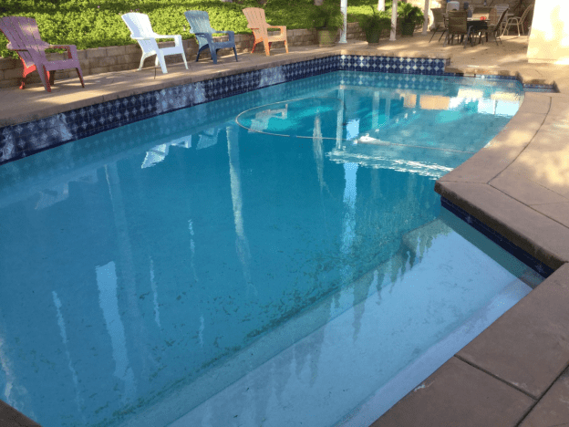 A pool in a Pasadena home after remodeling