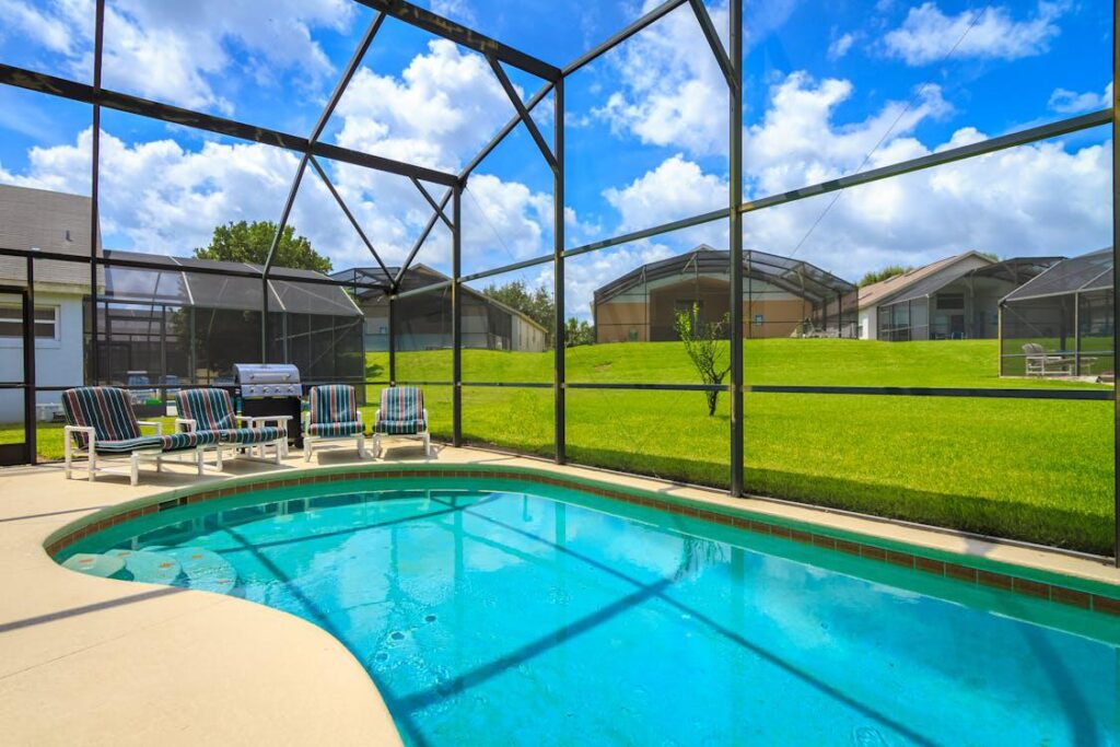 An indoor pool in a Pasadena home