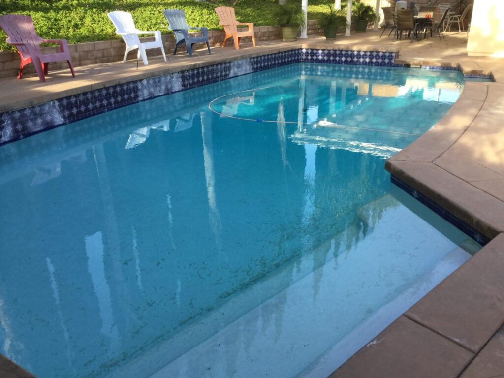 A pool in a Pasadena home after remodeling