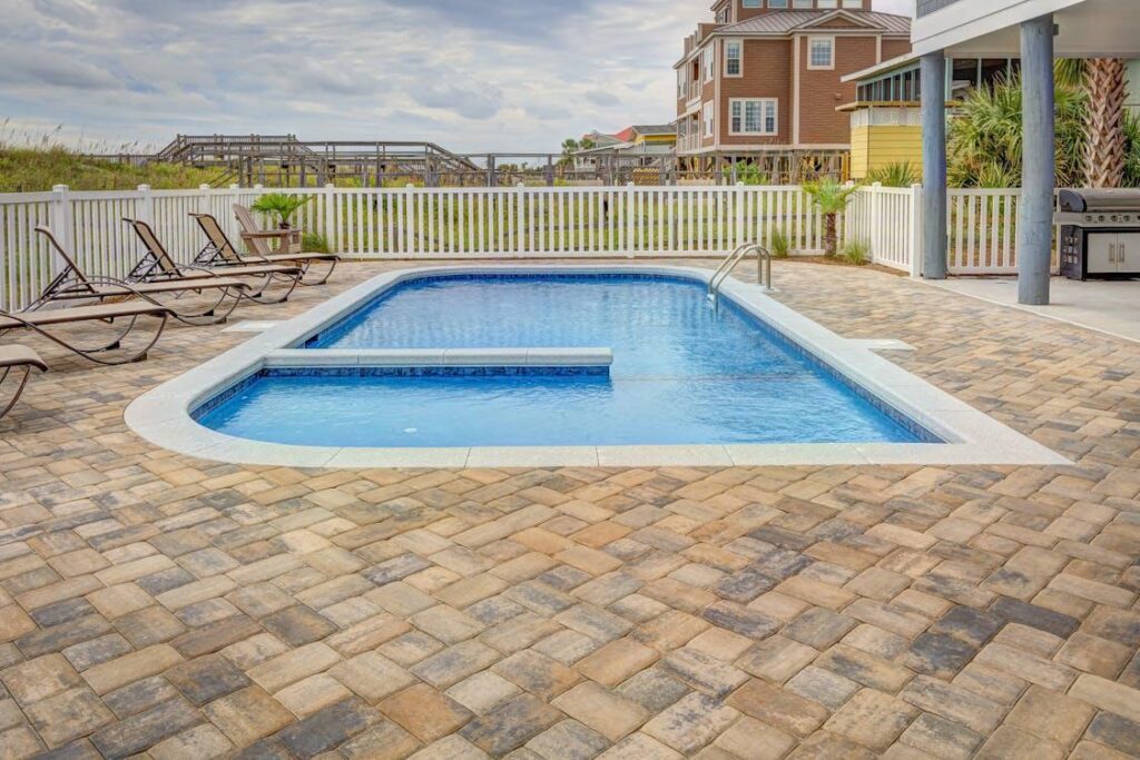A swimming pool in a Pasadena home