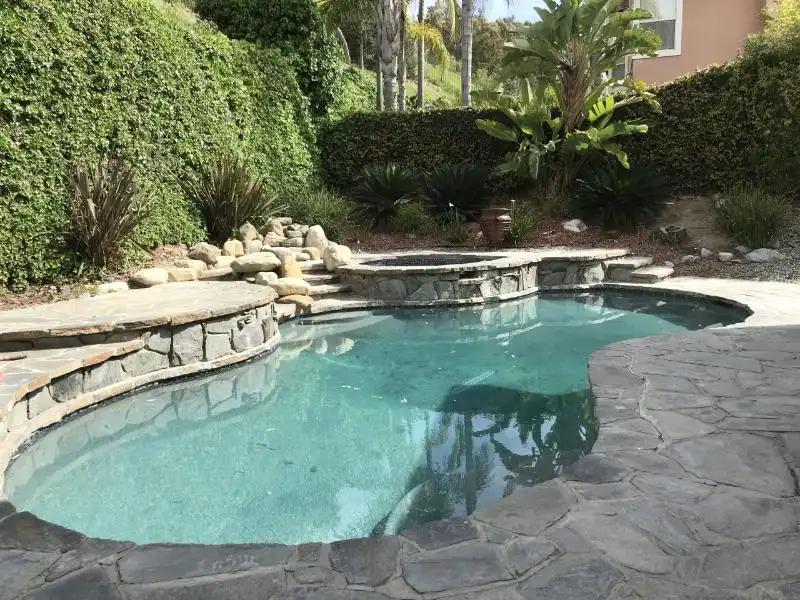 a recently constructed pool in Glendale, CA