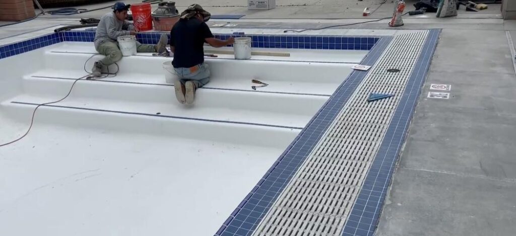 CPR Pools team managing a pool construction project in Los Angeles.