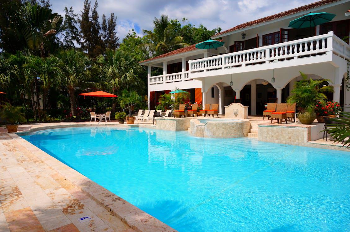 A residential property with a newly remodeled swimming pool