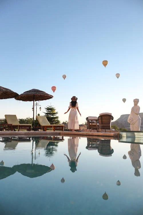 A pool with integrated smart technology for automated controls